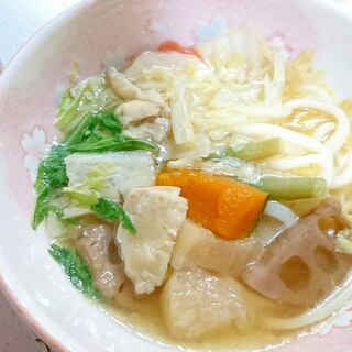 【中華ごま】七種具材のうどん